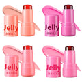 Milk Jelly Blush Stick - 4 Pcs Moisturizing Tint for Lip & Cheek