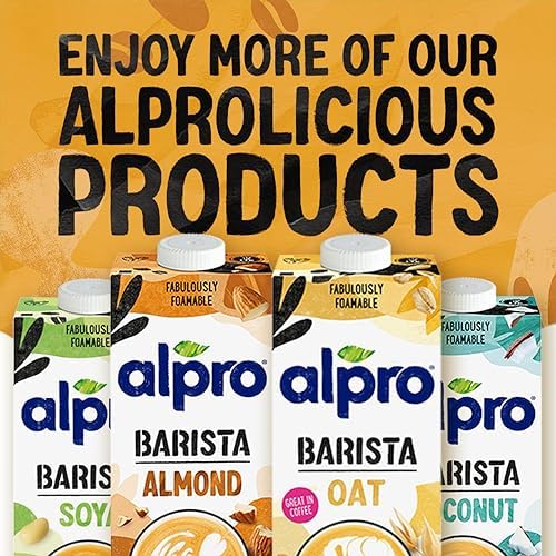 Alpro Barista Coconut Plant-Based Milk – Vegan & Lactose Free – 1L (8 Pack)