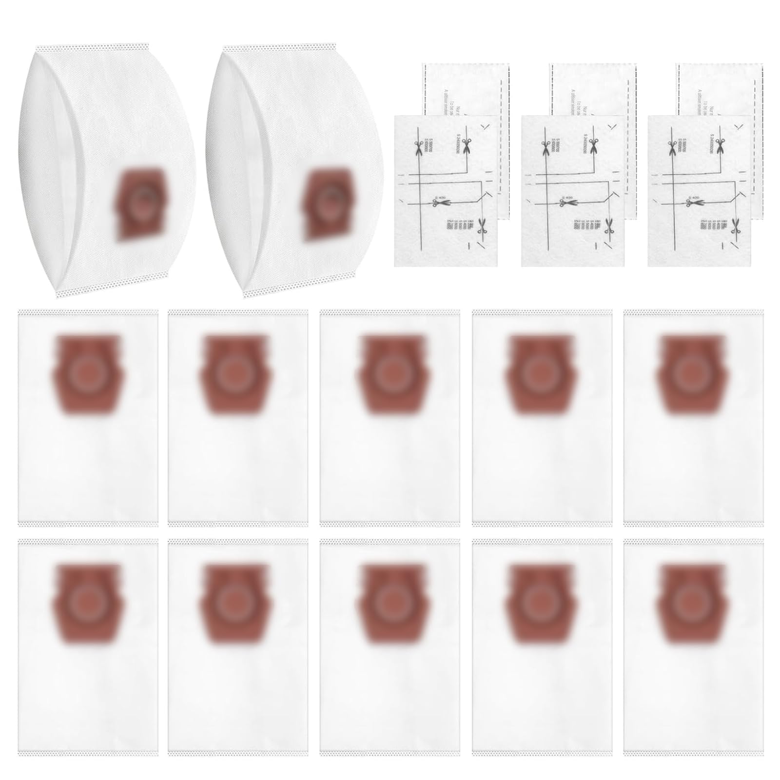 Vacuum Bags for Miele TU Guard L1 S1 M1 - 12 Pack & Filters