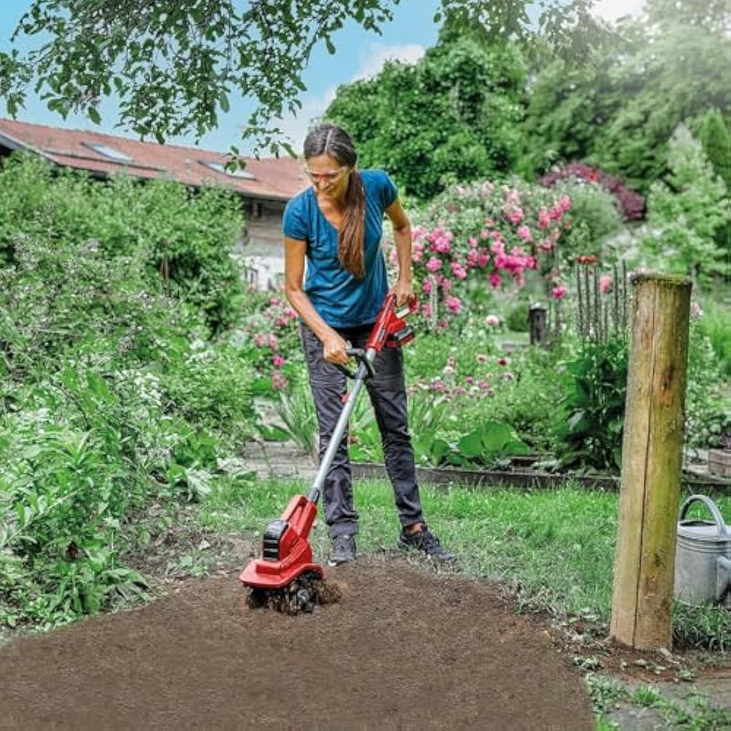 Einhell 18V Cordless Garden Rotavator – 20cm Soil Cultivator Tiller