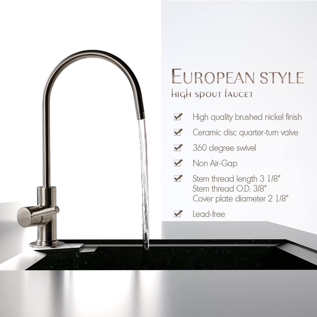 iSpring GK1-AB Drinking Water Faucet - Antique Brass RO Sink Faucet
