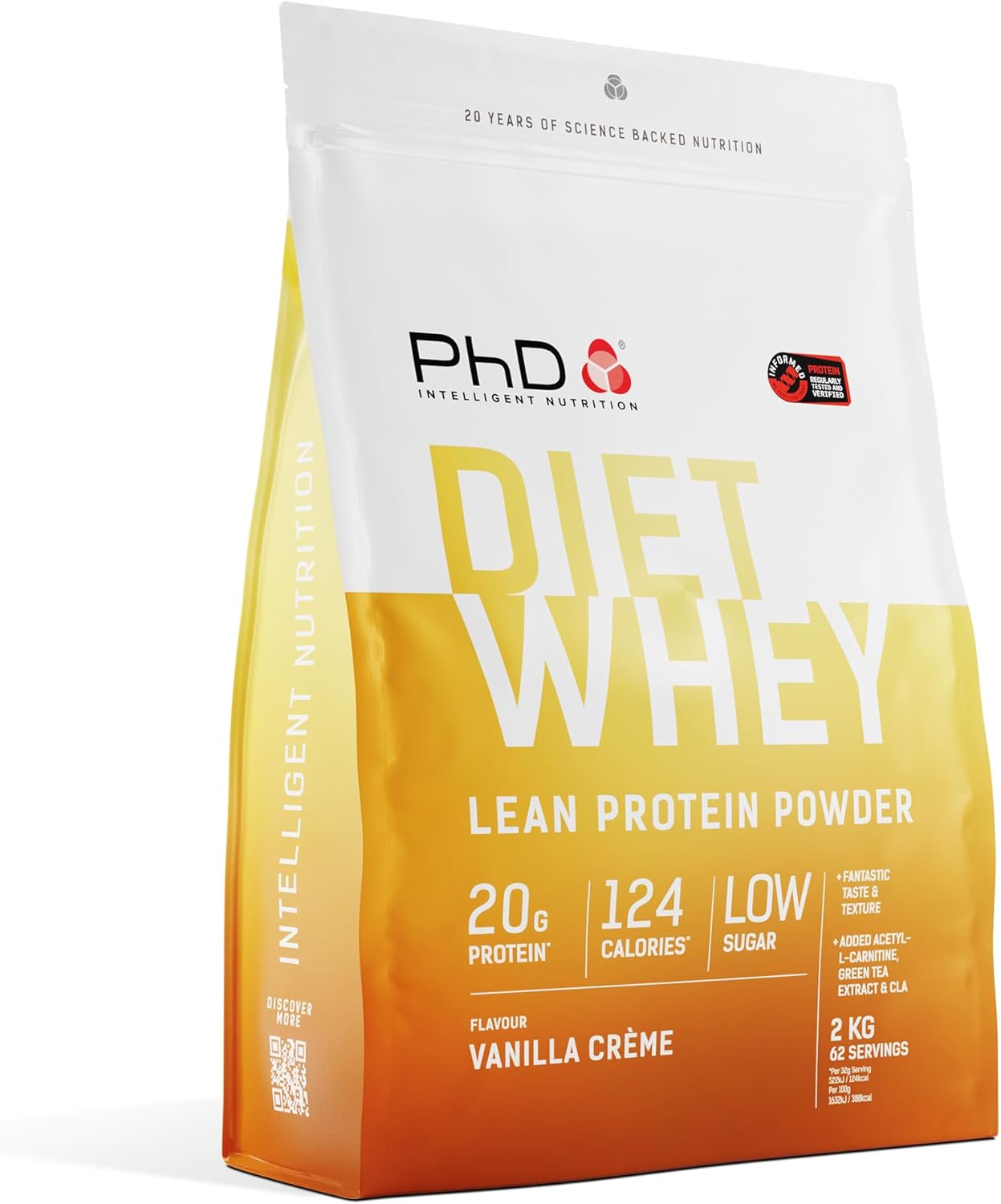 Jolof Store Diet Whey Lean Protein Powder – Vanilla Crème, 1kg Bag