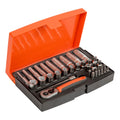 Bahco SL25L 1/4" Metric Socket Set with Ratchet & Bits - 37 Pieces