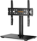 Perlegear Universal Swivel TV Stand | 32-60 Inch with Tempered Glass