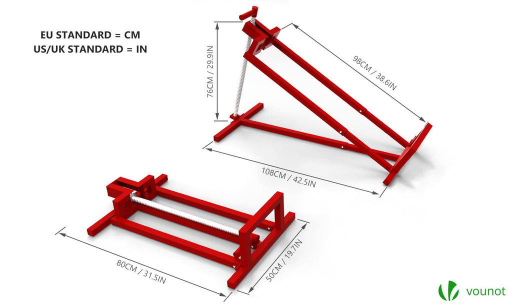 VOUNOT Ride on Mower Jack Lift – 400kg Telescopic Maintenance Jack