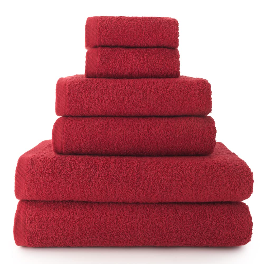 Top Towels 6-Piece Cotton Towel Set – 400 GSM Absorbent Bath Linens