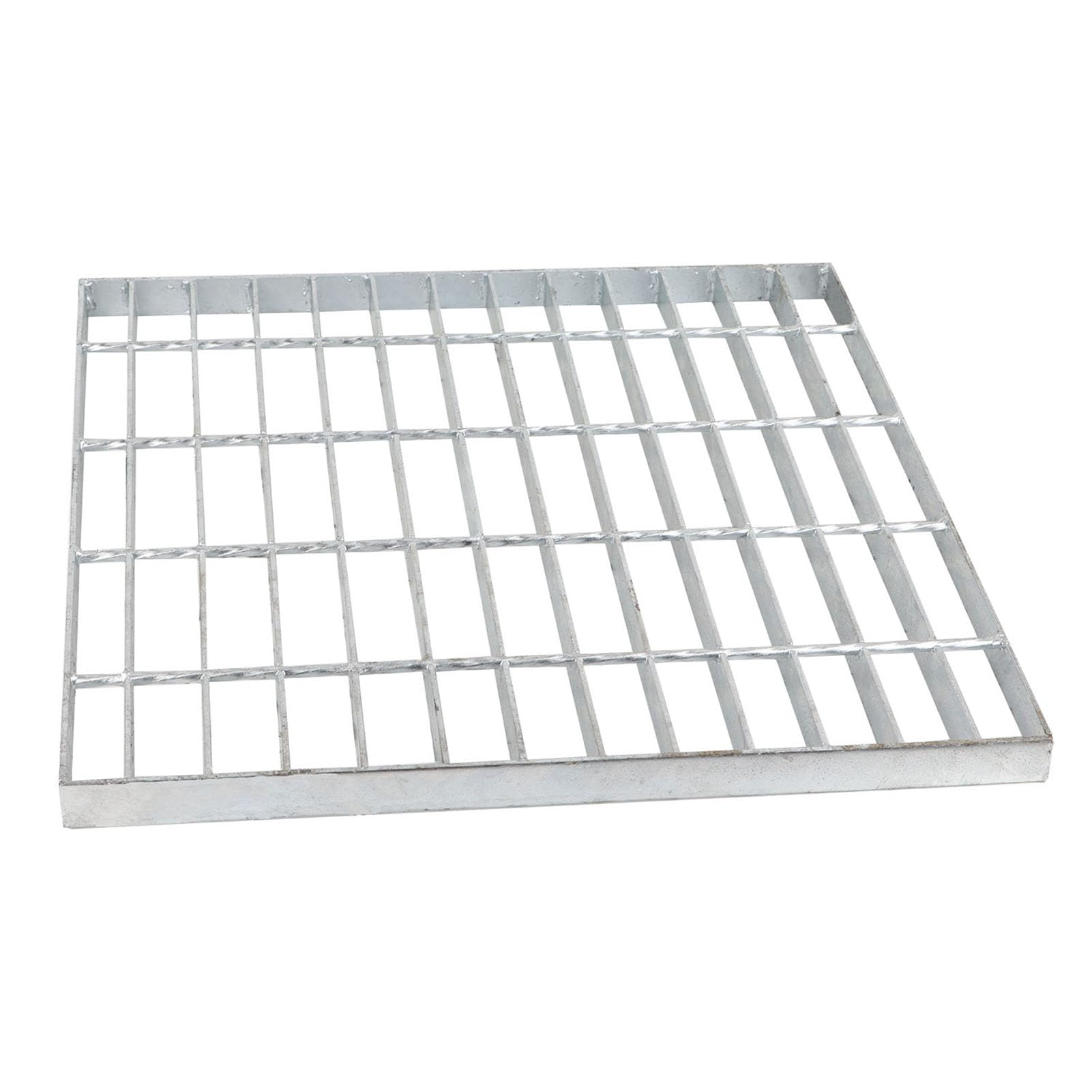 Zhildmosin Galvanized Steel Drain Grate - 45x45cm Heavy Duty B125 Cover