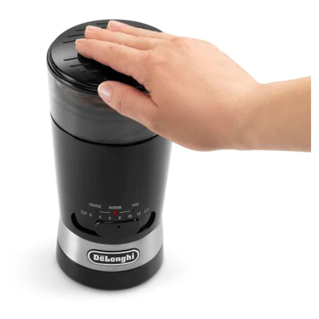 De'Longhi KG210 Electric Coffee Grinder – Stainless Steel Blade, Black