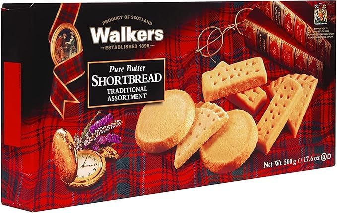Walker's Shortbread Assortment – Traditional Scottish Biscuits, 500g (6 Pack)