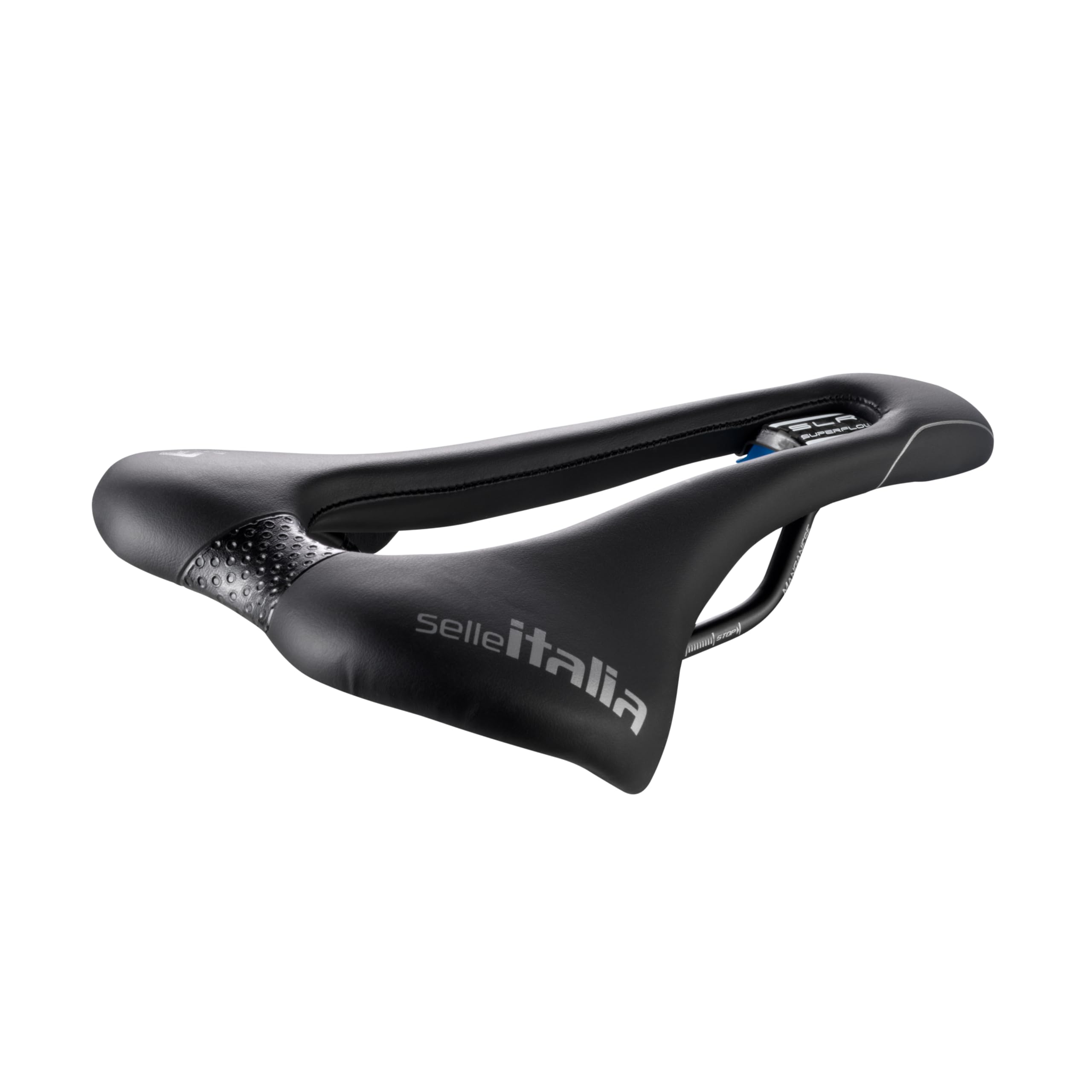 Selle Italia SLR TM Superflow Bike Saddle – Manganese Rails, Black, L3