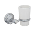 Croydex Flexi-Fix Chrome Wall Mounted Bathroom Tumbler – Zinc Alloy