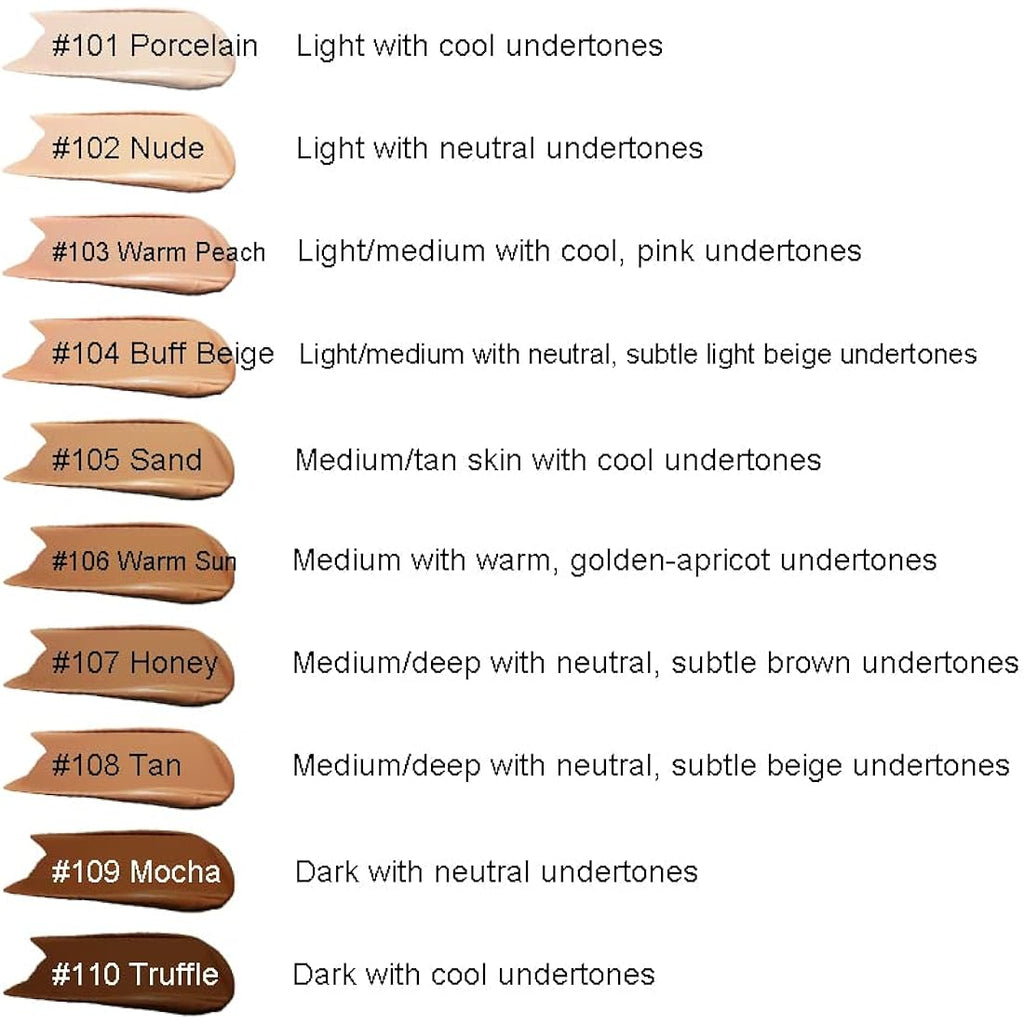 ABRUS Phoera Full Coverage Liquid Foundation – Matte Oil Control 30ml