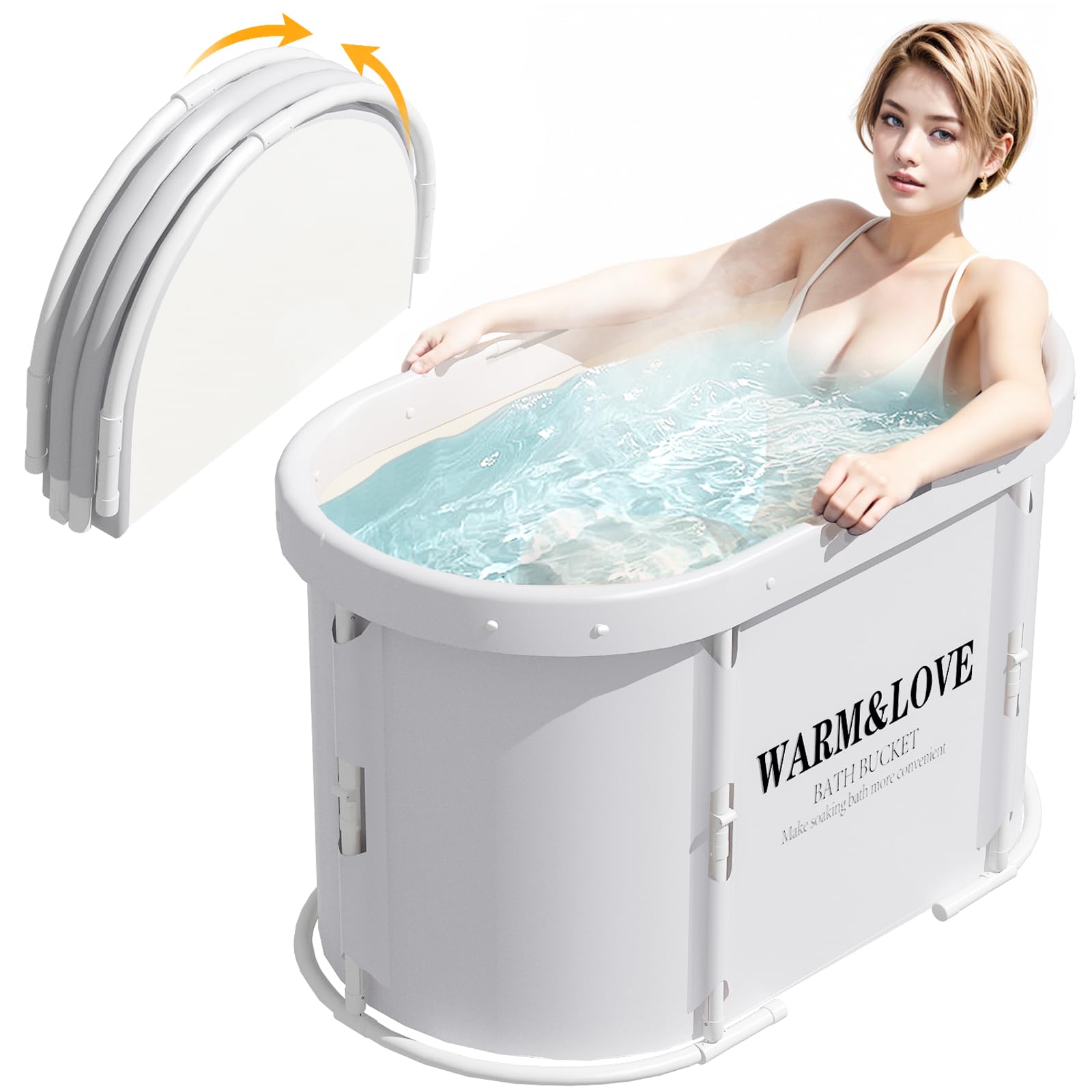 Portable Foldable Bathtub for Ice Bath and Sauna - 94cm