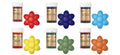 Sugarflair Rainbow Food Colour Gel Pastes – Set of 6 Edible Concentrates