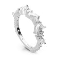 Gecko Jewellery Sterling Silver Scatter Ring with Diamonfire Zirconia