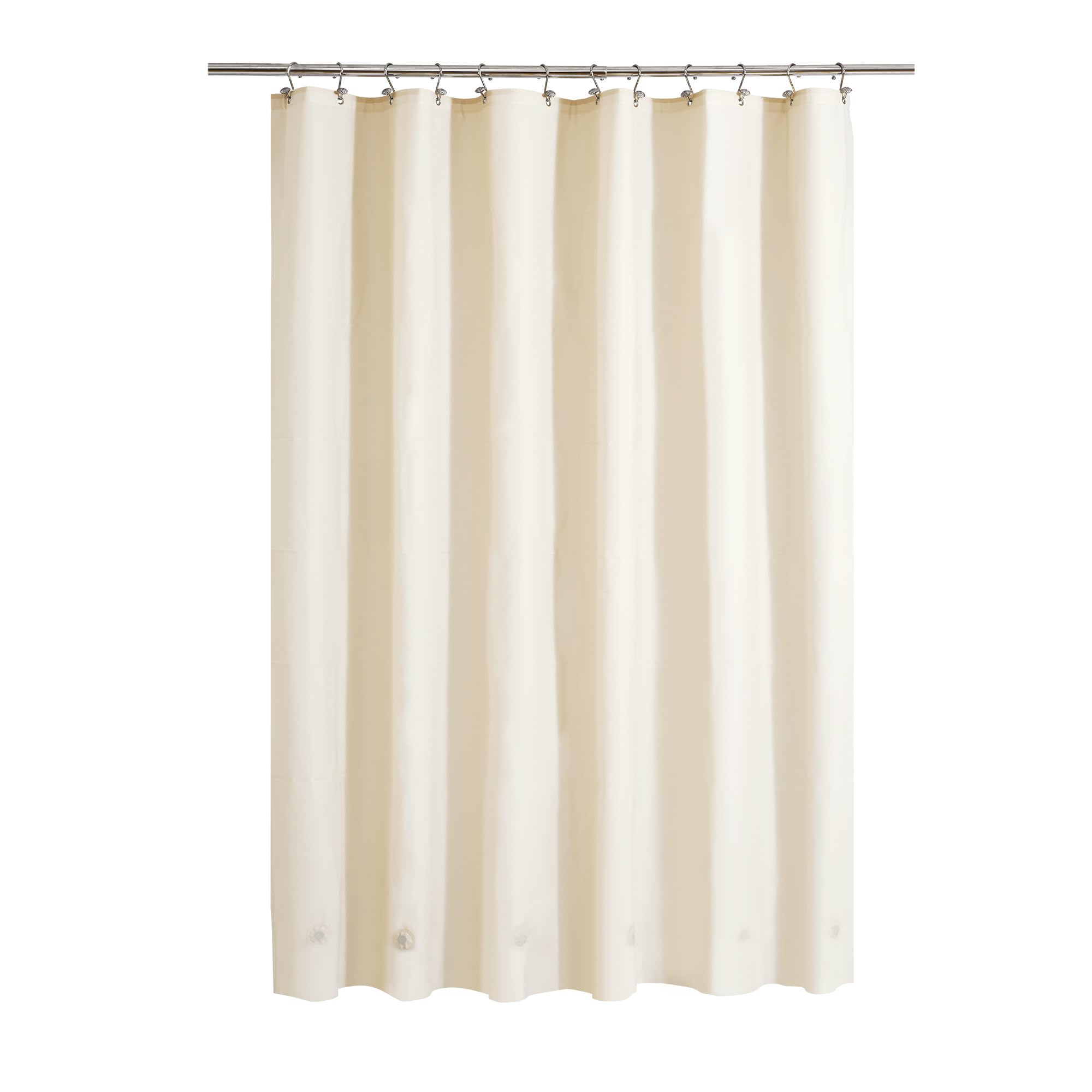 Barossa Design Beige PEVA Shower Curtain Liner – Waterproof & Magnetic