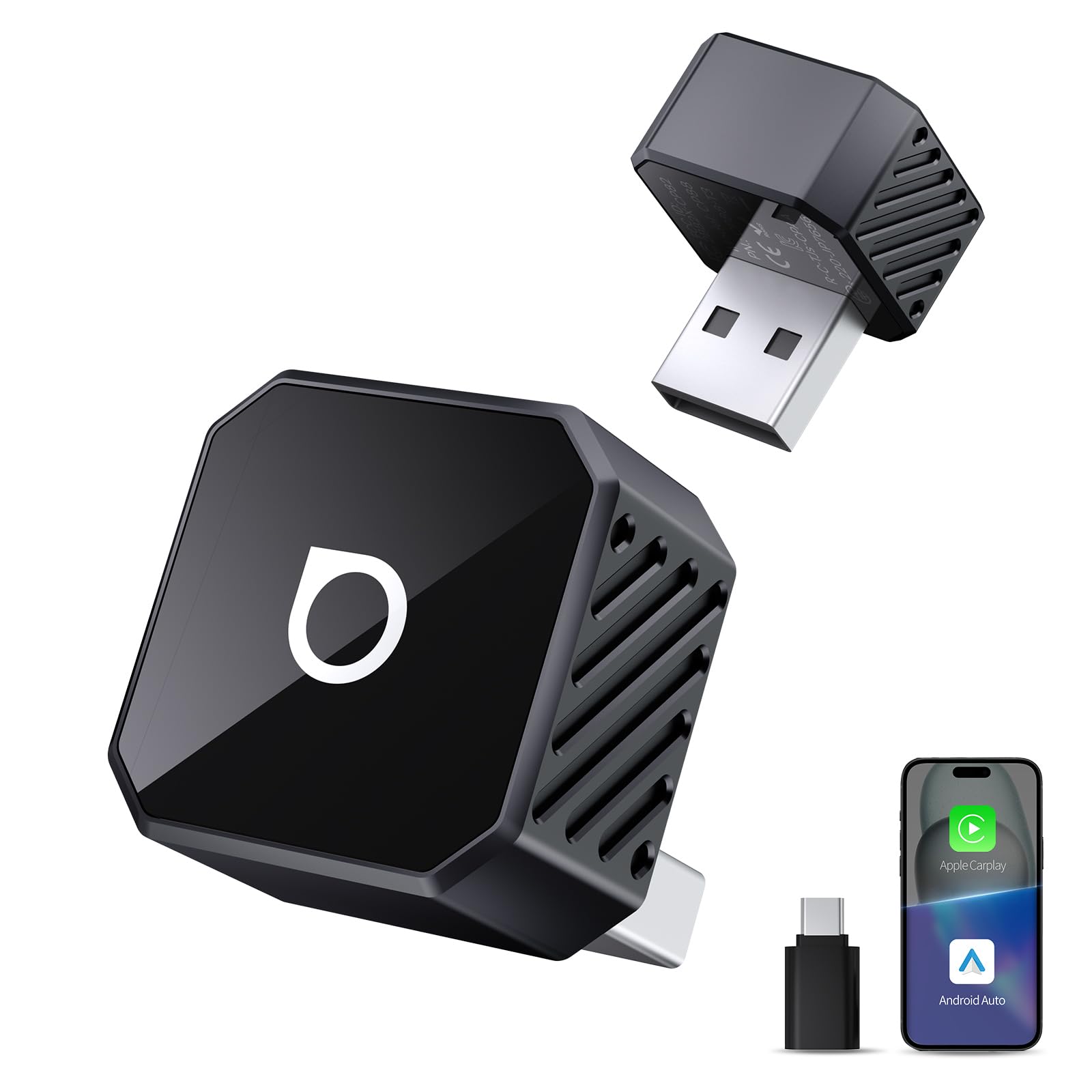 Ottocast Mini Pot 2-in-1 Wireless CarPlay & Android Auto Adapter