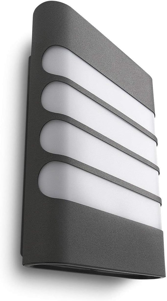 Philips myGarden Raccoon LED Wall Lantern – Anthracite IP44 Outdoor Light