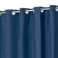 ABLUEN Hookless Shower Curtain | 8G Heavy Duty Navy Blue PEVA Waterproof