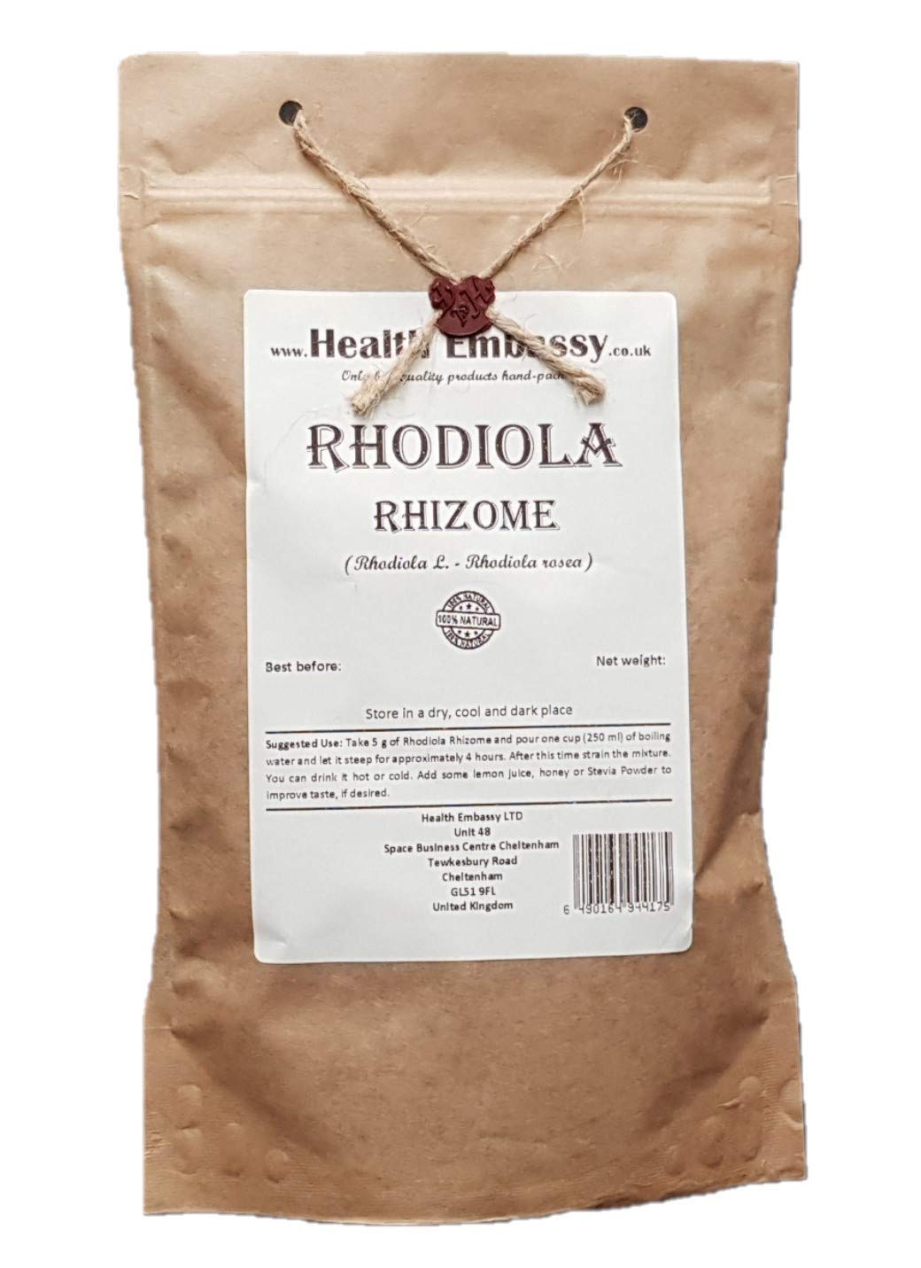 Health Embassy Rhodiola Rosea Rhizome - Natural Adaptogenic Herb (50g)