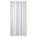 Dreamscene Striped Tassel Beach Towel | Quick Dry Microfibre – Charcoal Grey
