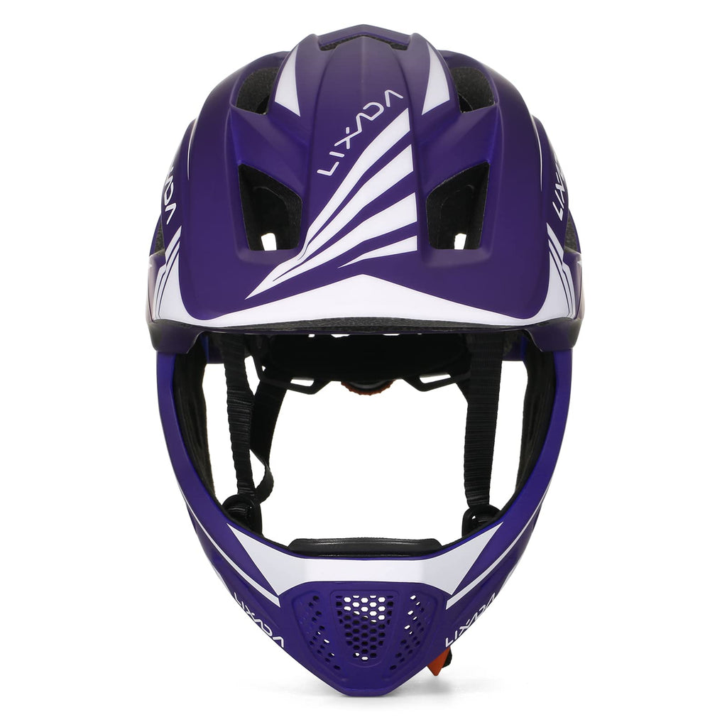 Lixada Kids Full Face Bike Helmet | Detachable 2-in-1 Design | 52-58cm
