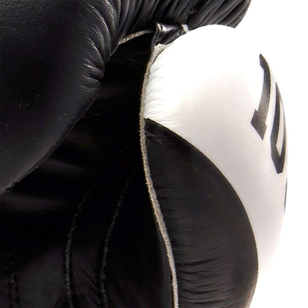 Leone 1947 Shock Boxing Gloves – Full Grain Leather, Black, 16 oz