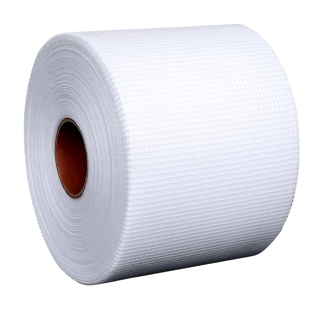 SopimusZ White Scrim Tape – 100mm x 100m Self-Adhesive Drywall Mesh