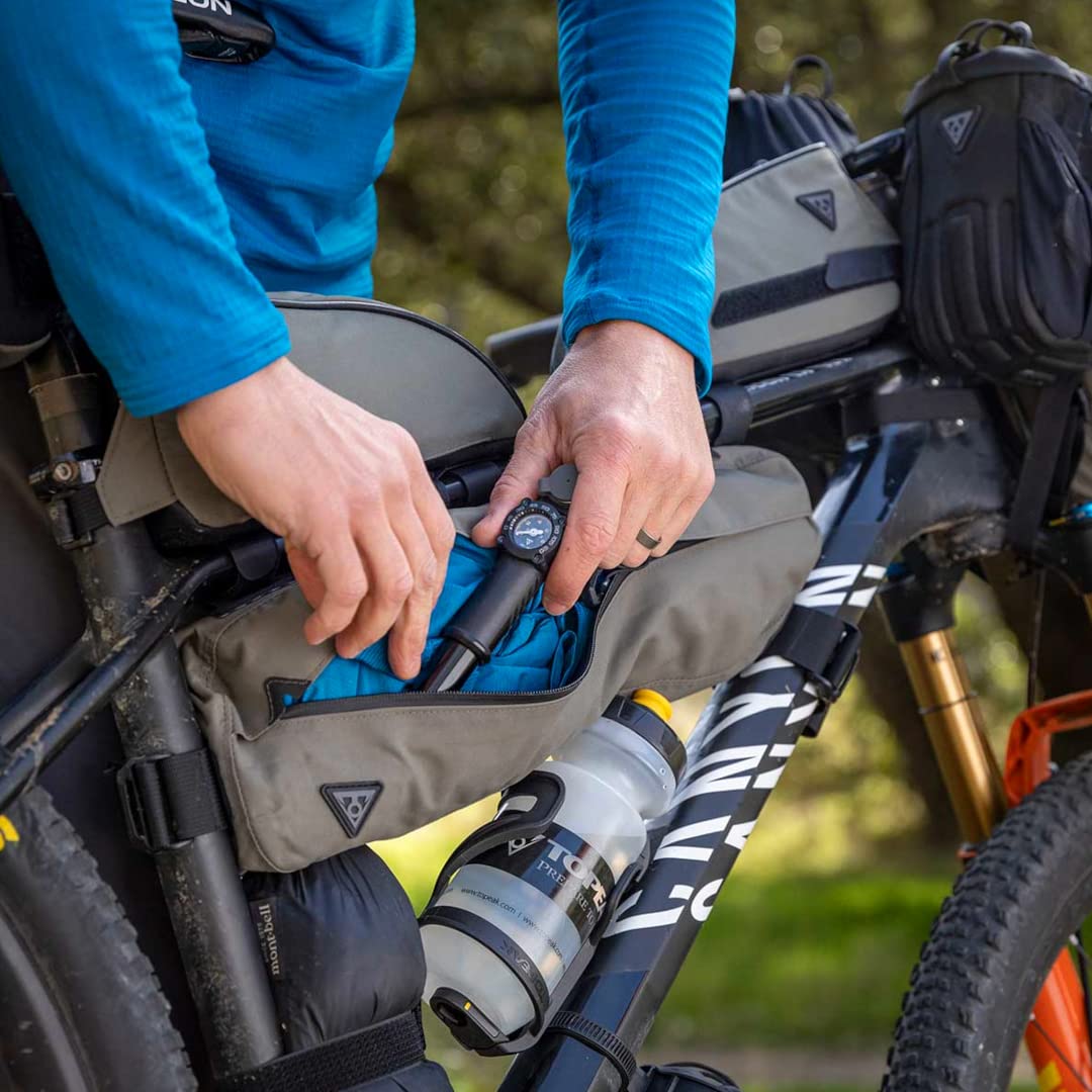 Topeak MidLoader Frame Bag - 3L Water Resistant Bike Bag, Green