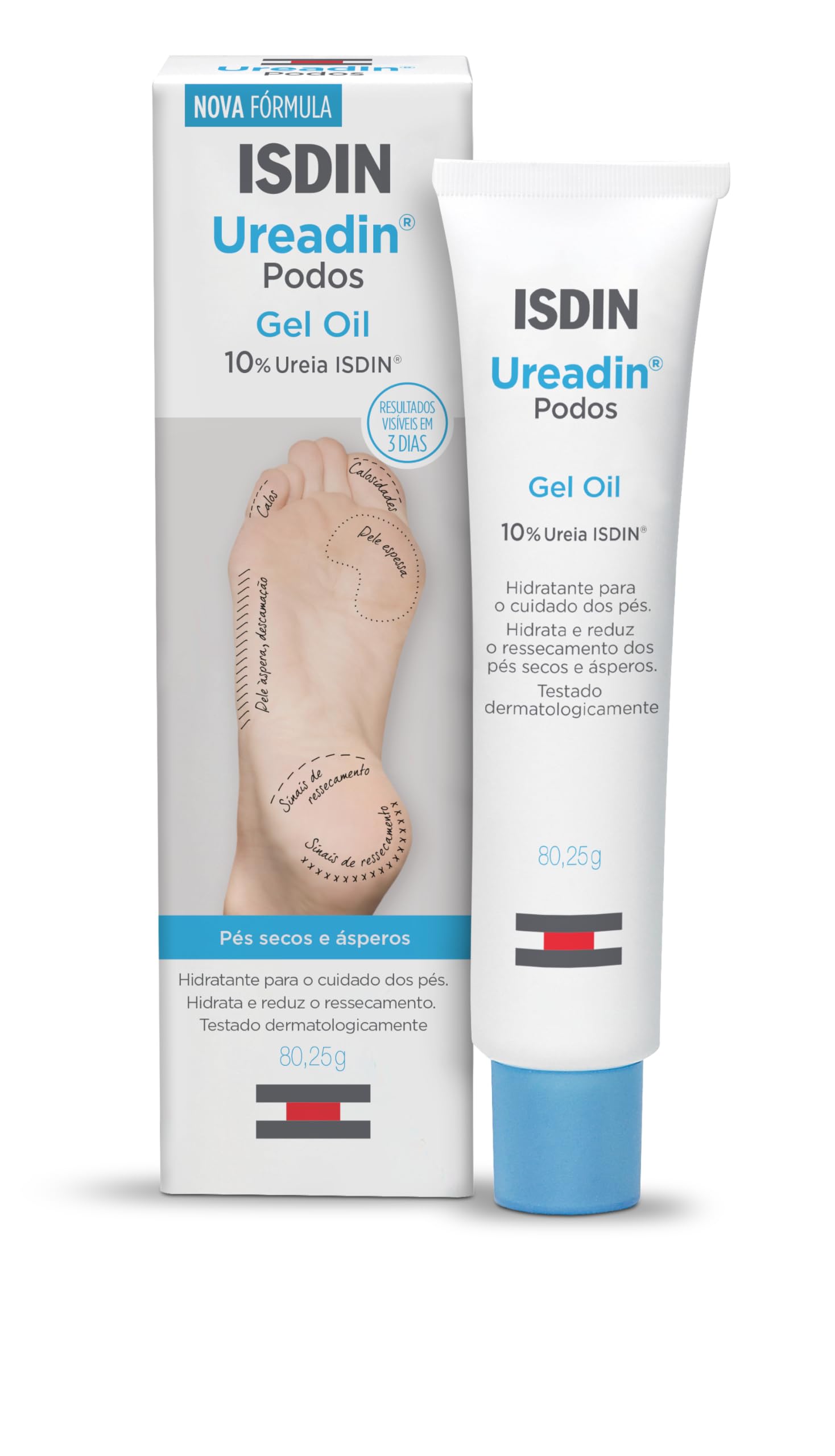 ISDIN Ureadin Podos Foot Care Gel Oil - Urea 10% for Cracked Heels 75ml
