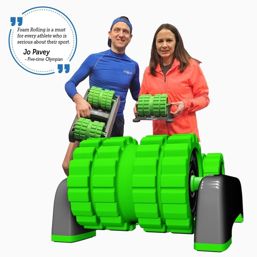 BackBaller Ridged Foam Roller – High Density EVA Muscle Recovery Tool