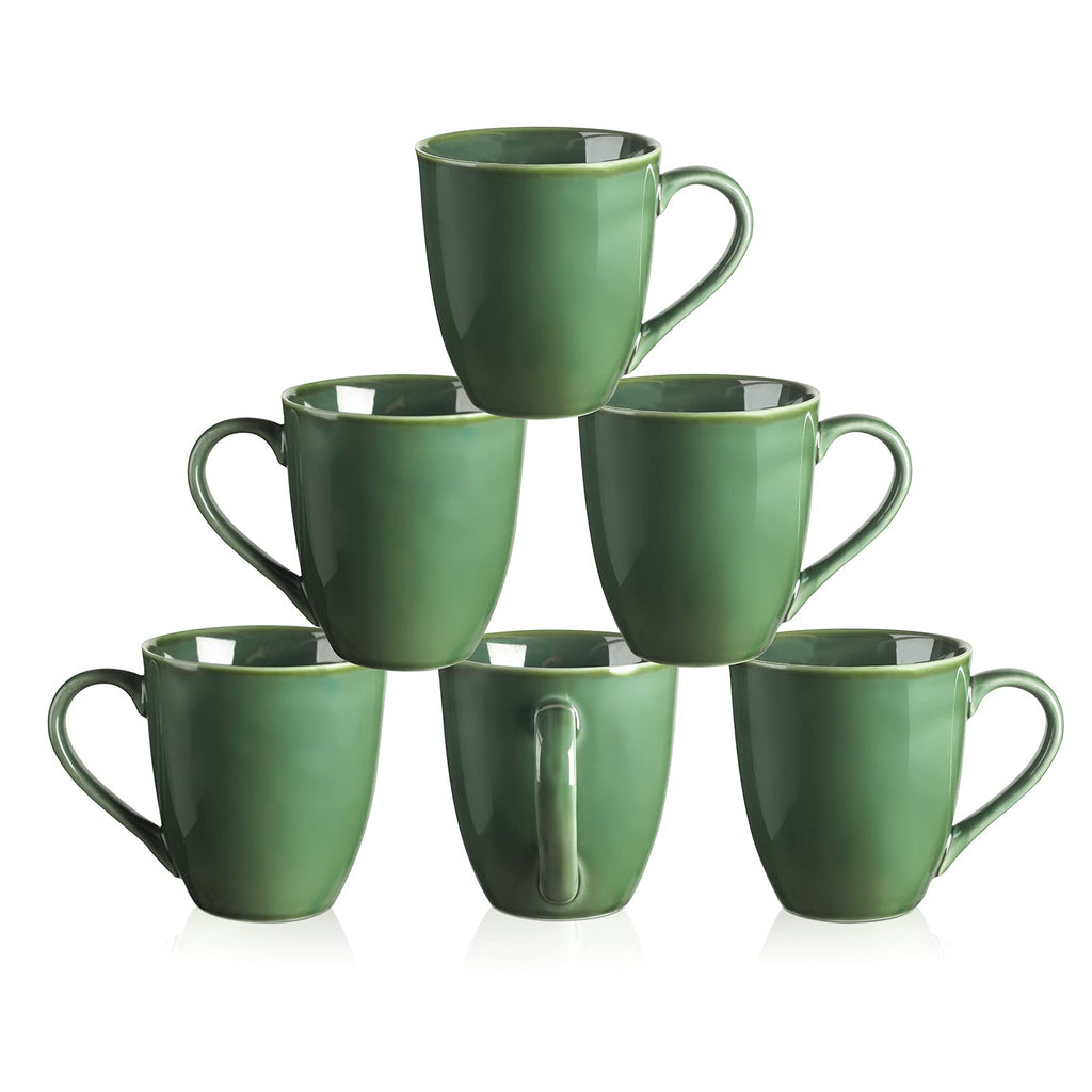 Vicrays Porcelain Coffee Mug Set of 4 – 350ml Glazed Stoneware Mugs