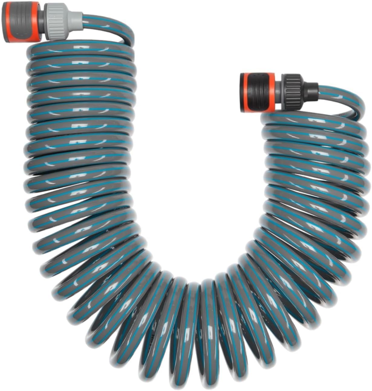 Gardena 10m Spiral Garden Hose Set – Self-Coiling Watering Hose with Spray Gun