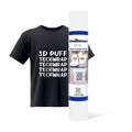 TeckWrap 3D Puff Heat Transfer Vinyl - White HTV Iron On, 10" x 5ft