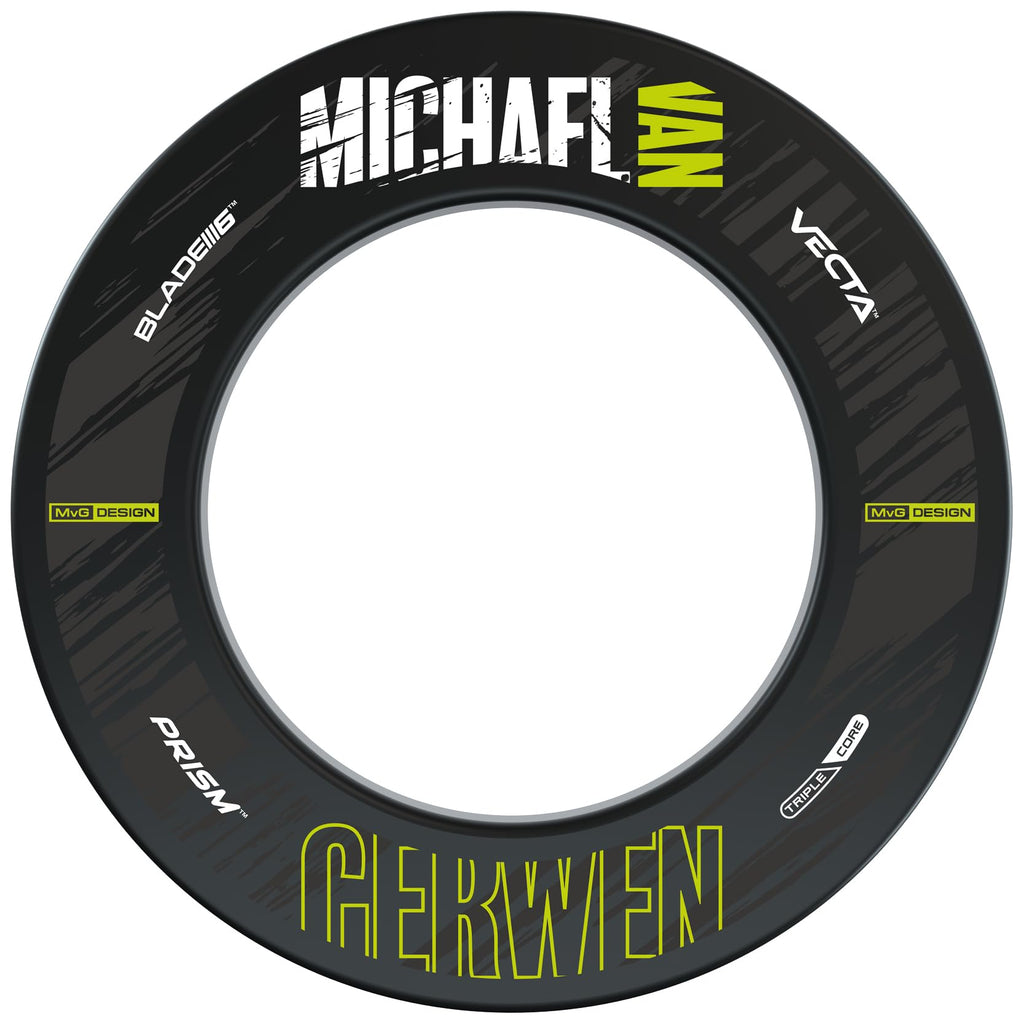 Winmau Michael van Gerwen MvG Dartboard Set with Surround and Darts