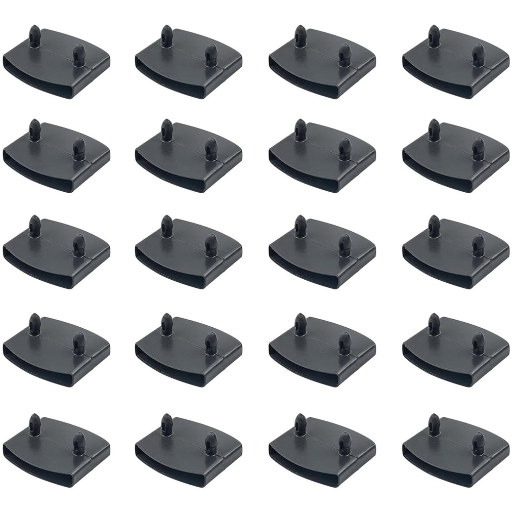 SCHUIWINNER 20Pcs Plastic Bed Slat Holders Kits Connecting Accessories Bed Slat Clips for Beds Replacement Black - image 1