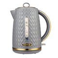 Tower Empire 1.7L Rapid Boil Electric Kettle – Grey & Brass