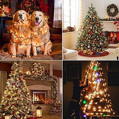Avoalre 25M 1000 LED Warm White Cluster Fairy Lights | 8 Modes IP44