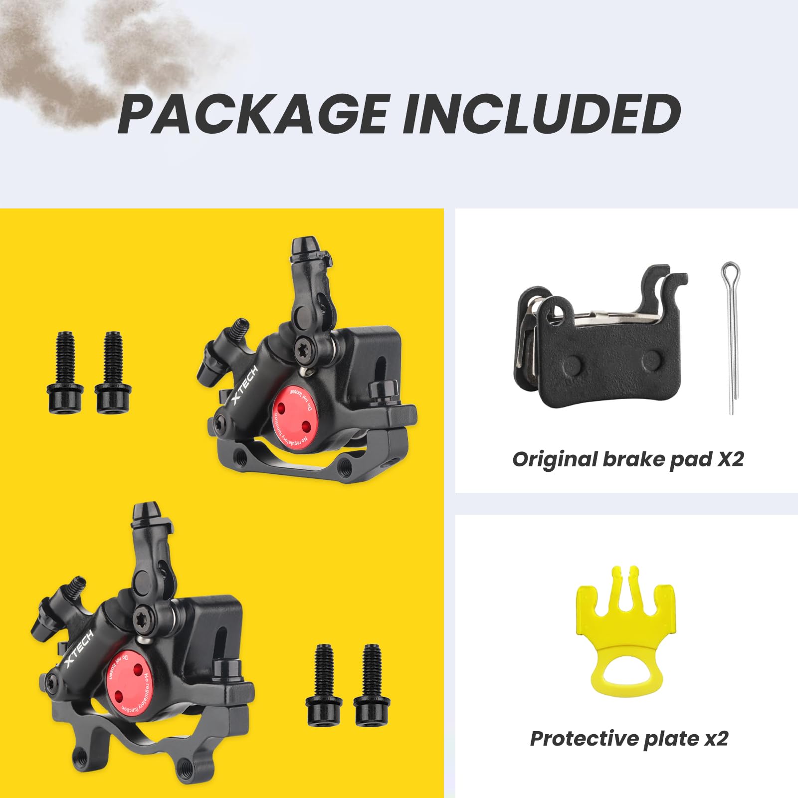 Jolof Store HB-100 Hydraulic Disc Brake Caliper Set for MTB & E-Bike
