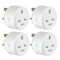 HBN Smart Plug WiFi Socket for Alexa & Google Home, 13A - 4 Pack