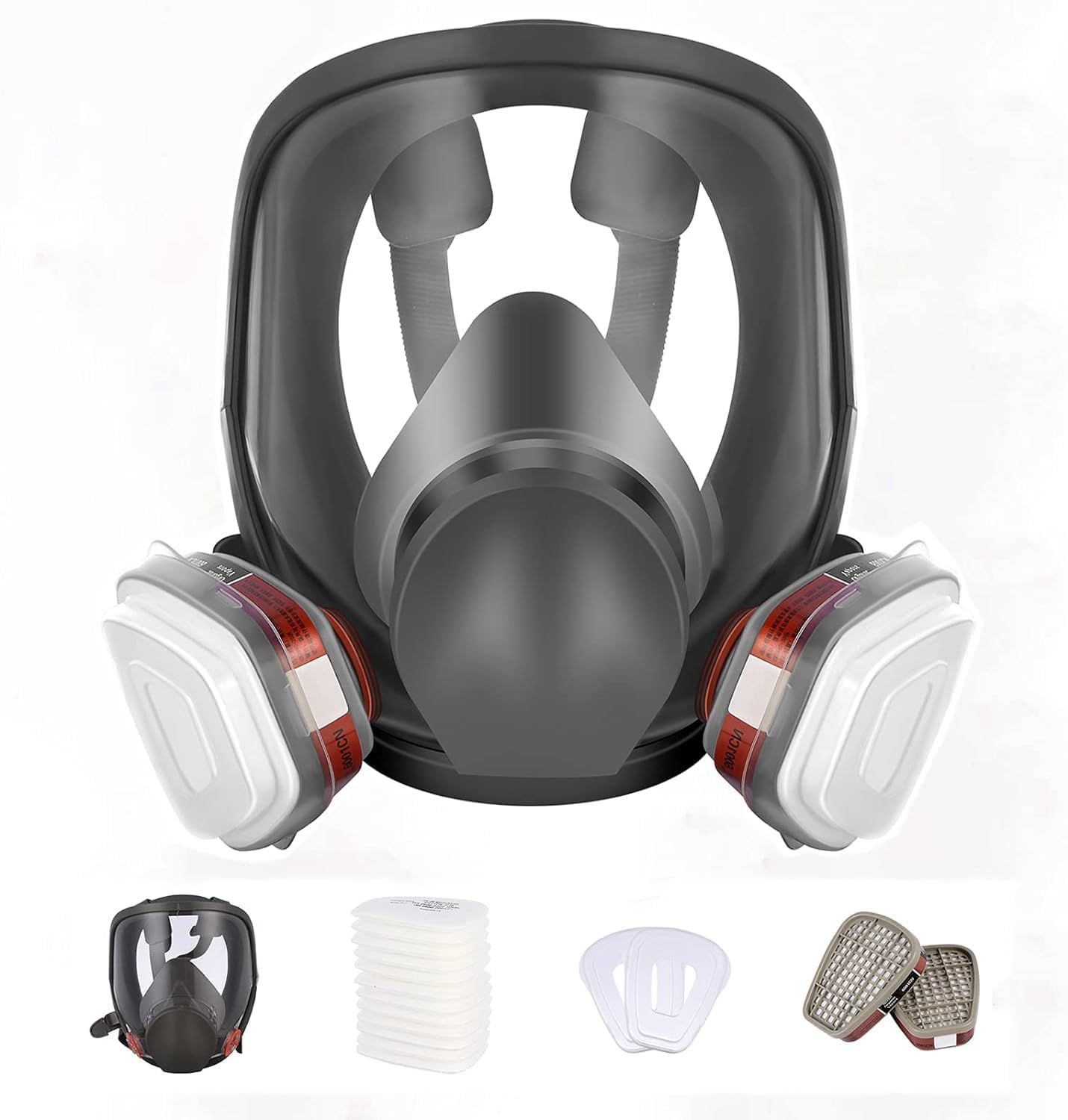 sykua Full Face Respirator Mask – Reusable Mask for Painting & Dust