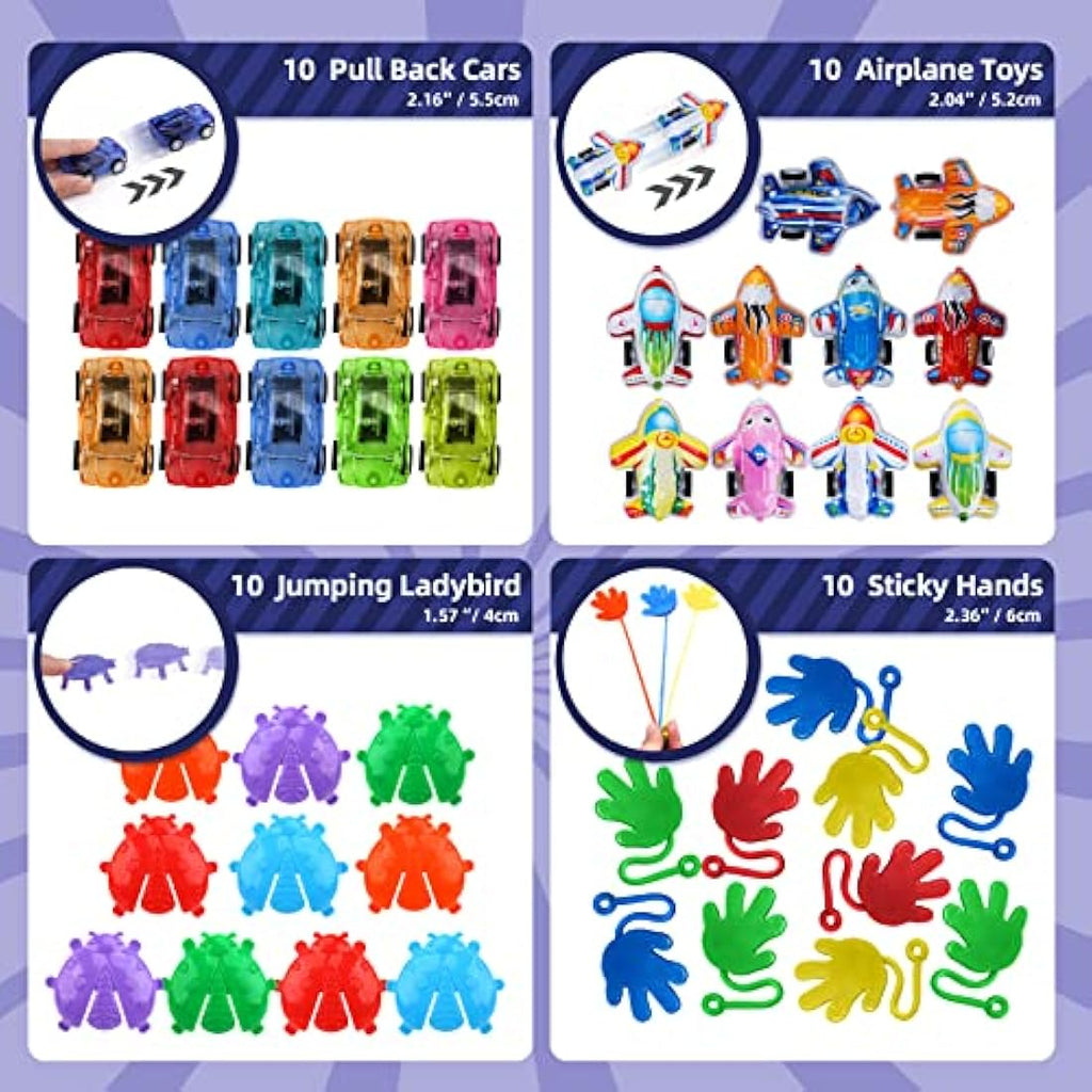 Jolof Store 300PCS Party Bag Fillers | 34 Kinds of Kids Toy Assortment