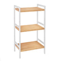 SONGMICS 3-Tier Bamboo Storage Rack | Adjustable Shelving Unit, Natural