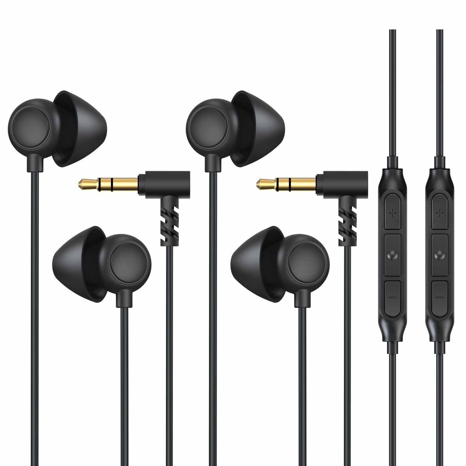 Hearprotek Sleep Earbuds – 2 Pairs Noise Reduction Side Sleeper Headphones