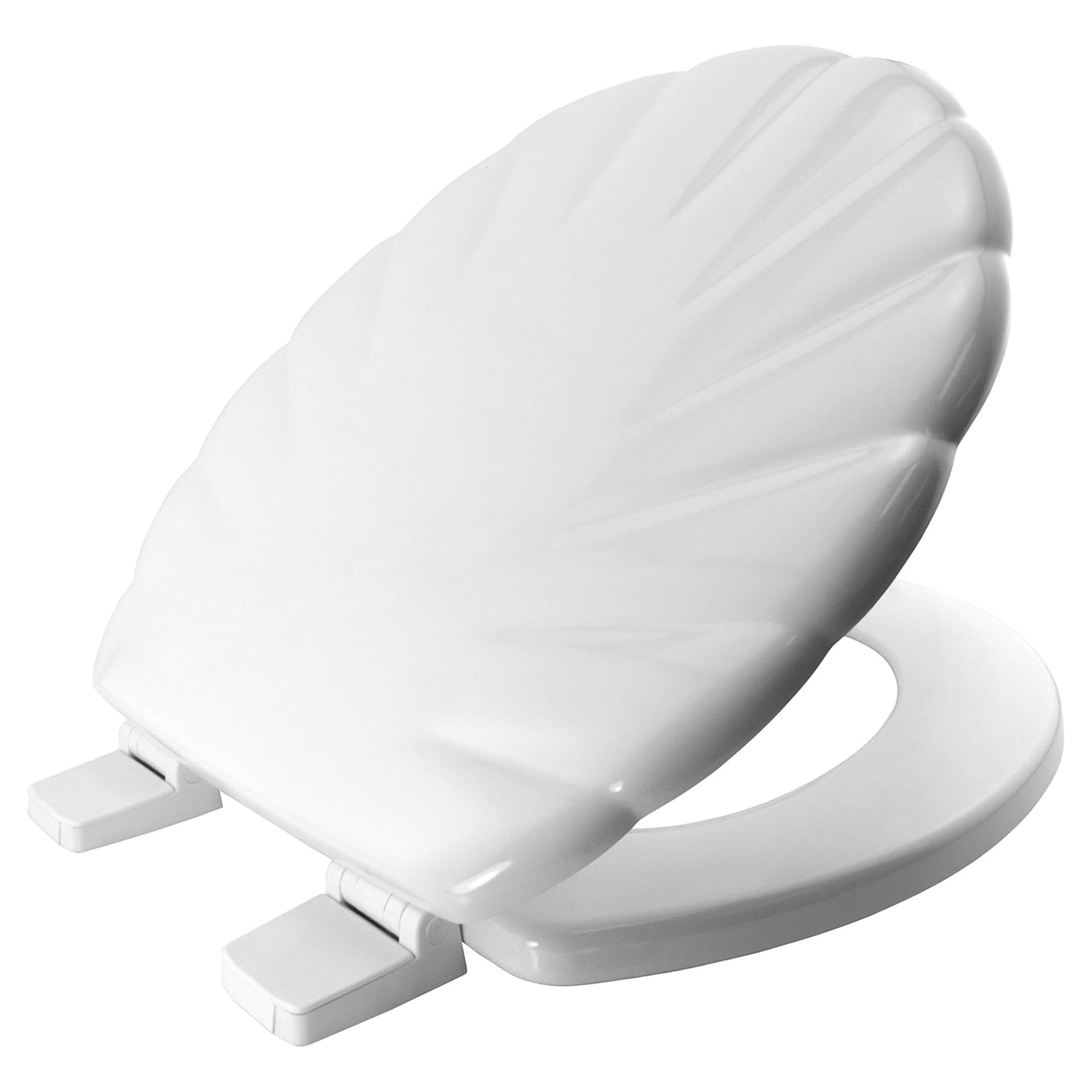Bemis Shell Ultra-Fix White Wooden Toilet Seat – Easy Clean Universal