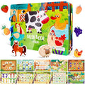 ASTARON Montessori Busy Book – Farm Theme Toddler Learning Activity Toy