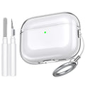 AhaStyle Clear AirPods Pro 3 Case – Anti-Yellowing TPU Skin with Cleaner Kit