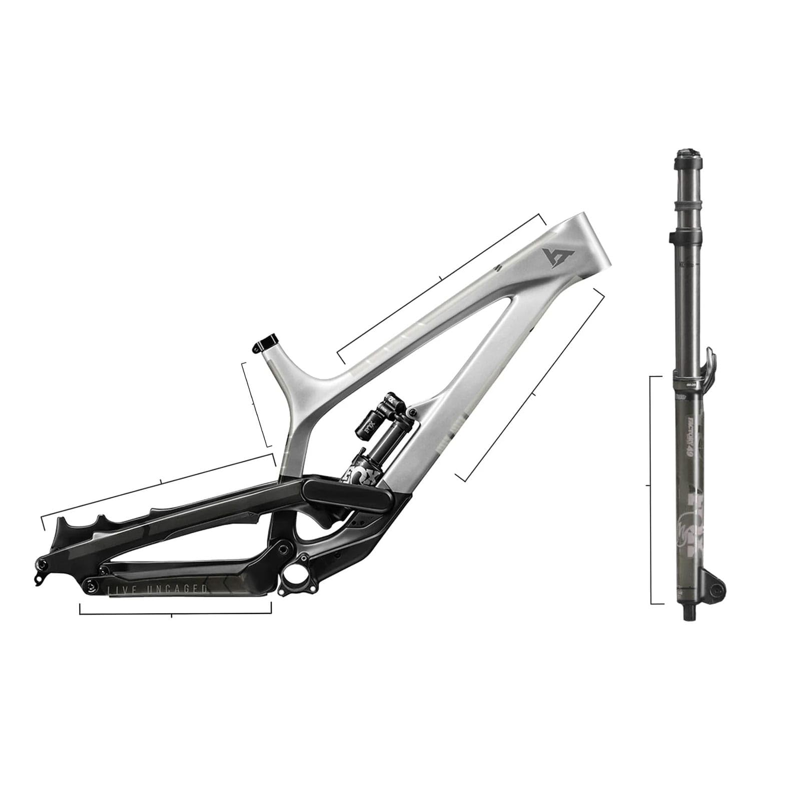 All Mountain Style AMS High Impact Frame Guard - Clear/Silver PVC