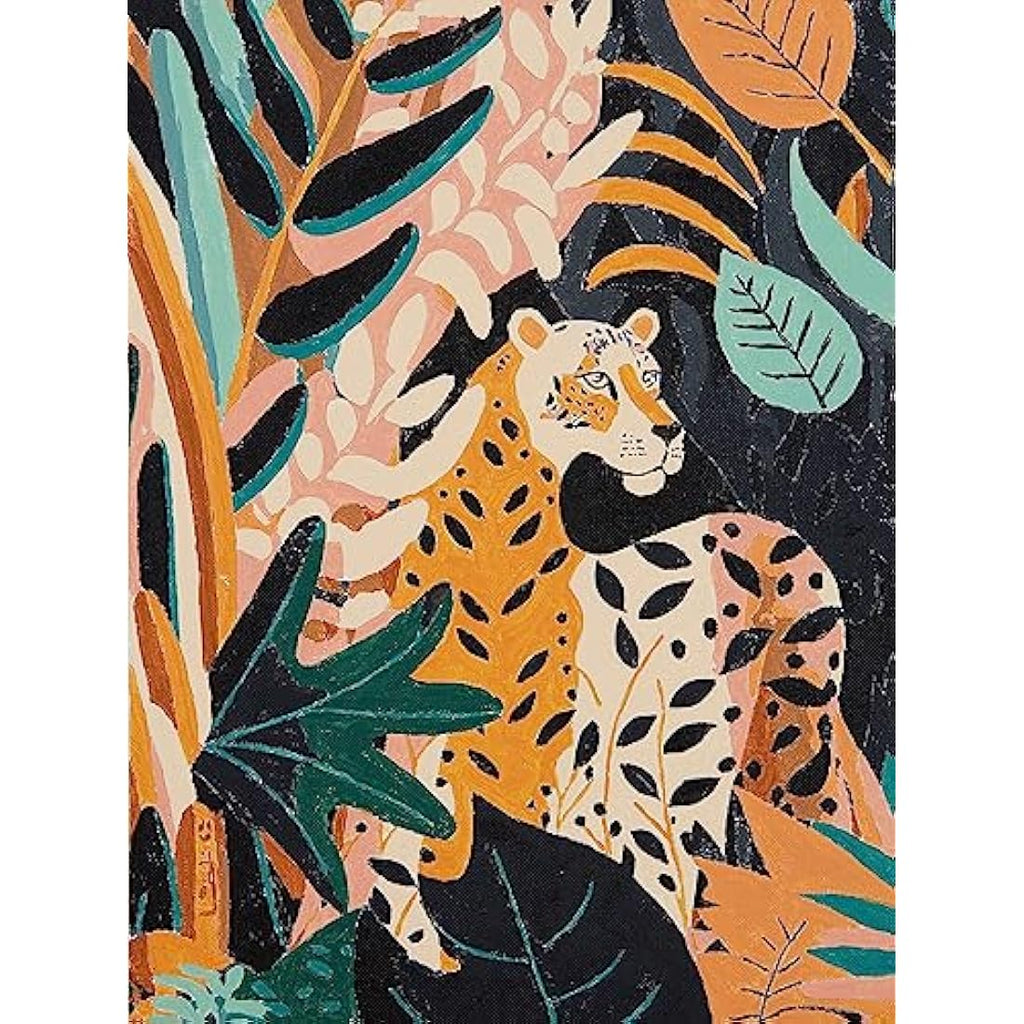 Dabble Paint by Numbers Kit for Adults - Floral Canvas with Acrylic Paint