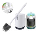 MEKEET Silicone Toilet Brush and Holder – Wall Mounted Deep Cleaning Kit